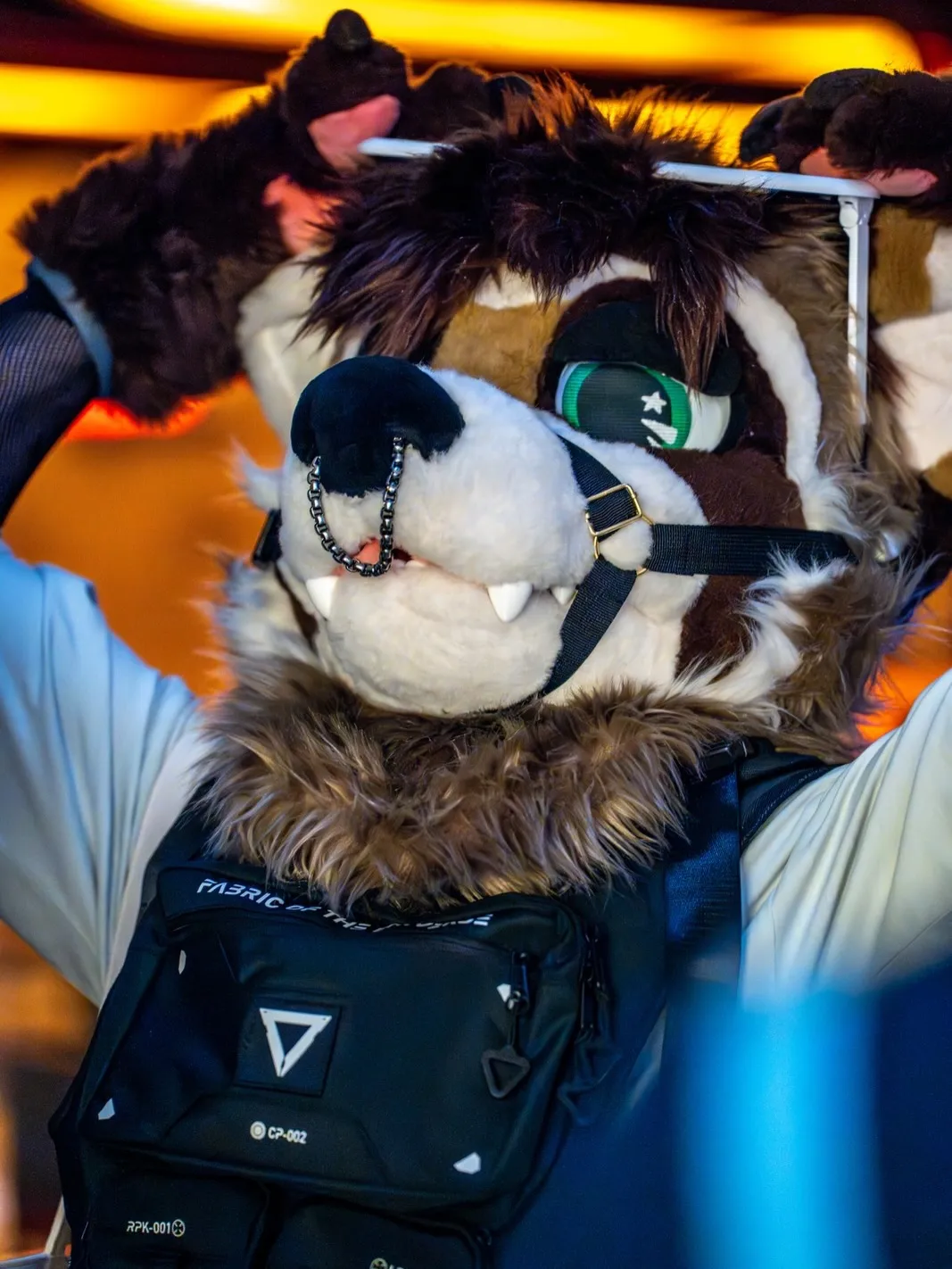 Photo by spoon on January 18, 2026. May be an image of fox, costume, glasses and text.