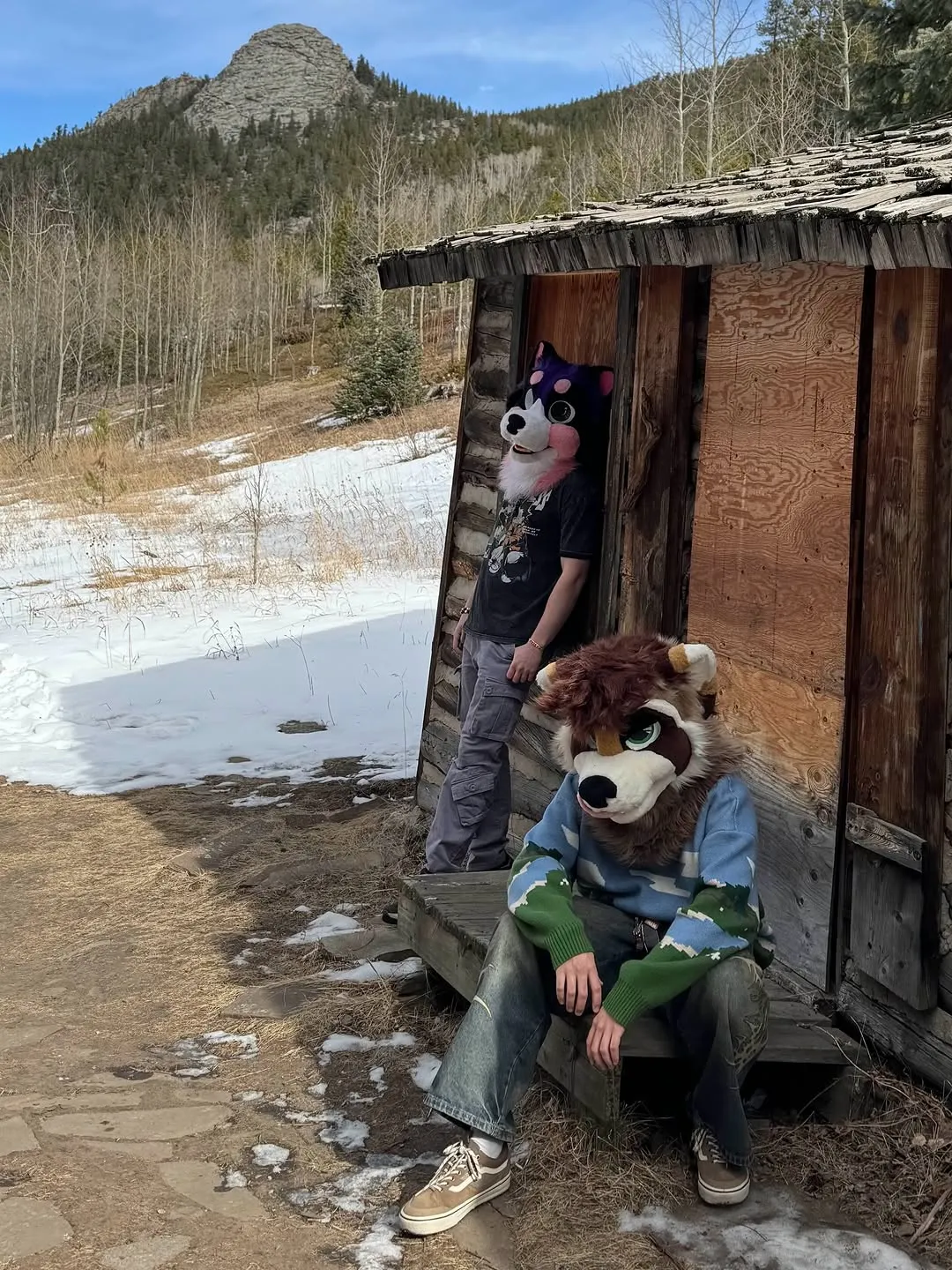 Photo shared by spoon on February 12, 2026 tagging @jukeboxsolace. May be an image of pine marten, bear, costume and text.