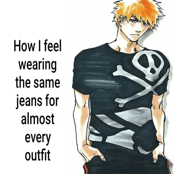 Photo by spoon on February 13, 2026. May be an image of text that says 'How I feel wearing the same jeans for almost every outfit'.
