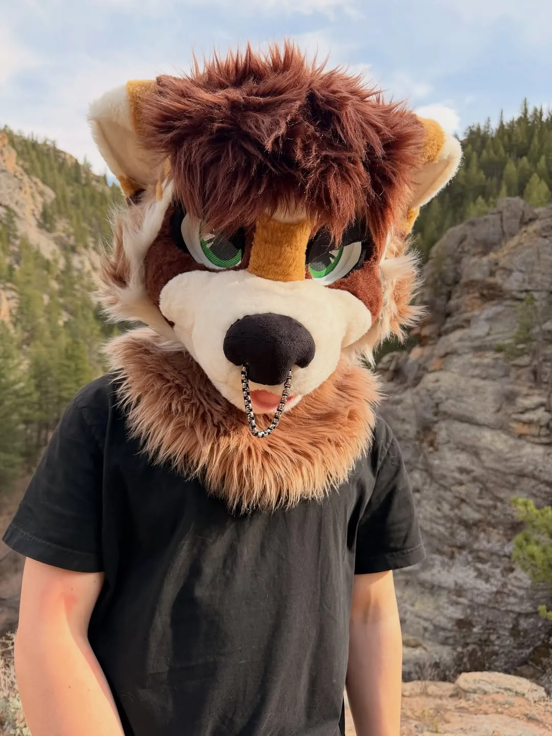 Photo by spoon on April 09, 2026. May be an image of fox, costume and text.